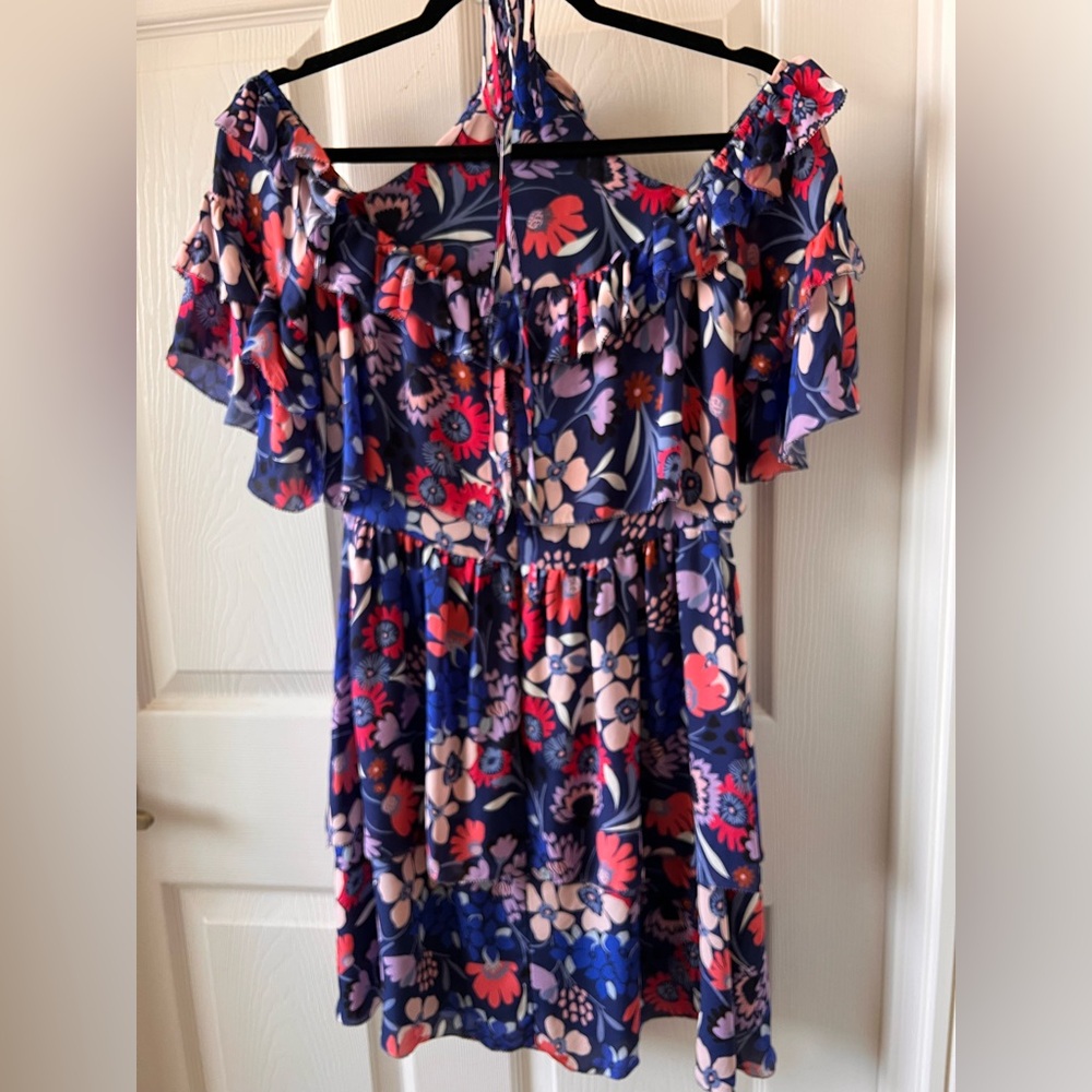 Parker Lorenzo Silk Off-the-Shoulder Dress – Size 2 – Floral – MSRP $378 - Picture 4 of 9